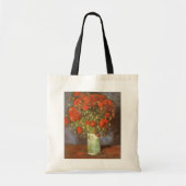 Vaas met rode klaprozen van Vincent van Gogh Tote Bag (Voorkant)