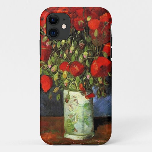 Vaas met rode klaprozen Vincent van Gogh Case-Mate iPhone Case (Achterkant)