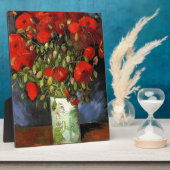 Vaas met rode klaprozen Vincent van Gogh Fotoplaat (Zijkant)
