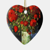 Vaas met rode klaprozen Vincent van Gogh Keramisch Ornament (Rechts)
