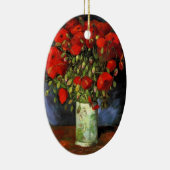 Vaas met rode klaprozen Vincent van Gogh Keramisch Ornament (Rechts)