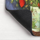 Vaas met rode klaprozen Vincent van Gogh Muismat (Hoek)