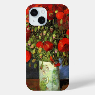 Vaas met rode papavers   Vincent van Gogh iPhone 15 Case