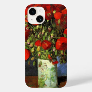 Vaas met rode papavers   Vincent Van Gogh Case-Mate iPhone 14 Hoesje