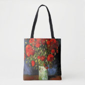 Vaas met rode papavers | Vincent van Gogh Tote Bag (Voorkant)