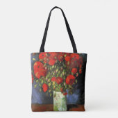 Vaas met rode papavers | Vincent van Gogh Tote Bag (Achterkant)