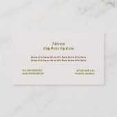  vaas met rode rozen waterverf visitekaartje (Achterkant)