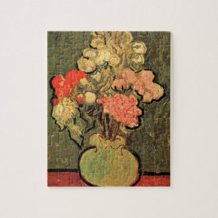 Vaas met Rose Mallows door Vincent van Gogh Legpuzzel