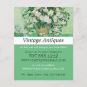 Vaas met roze rozen, van Gogh, Antiek Flyer (Voorkant)