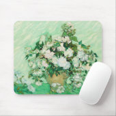 Vaas met roze rozen, Vincent Van Gogh Muismat (Met muis)