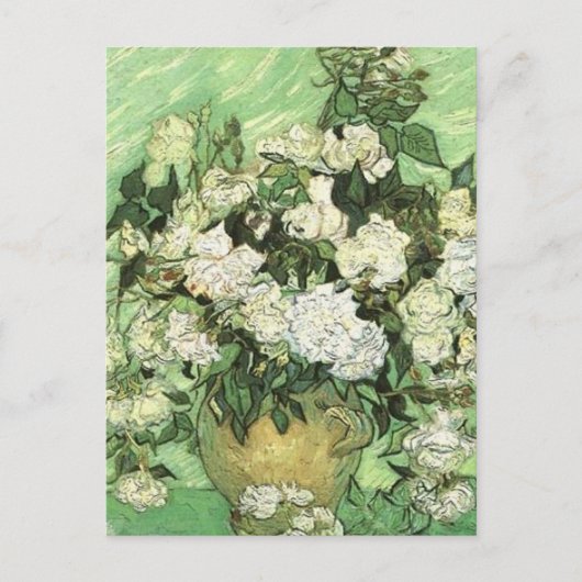 Vaas met Rozen - Van Gogh Briefkaart (Voorkant)