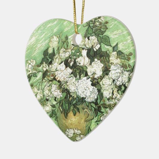 Vaas met Rozen - Van Gogh Keramisch Ornament (Links)