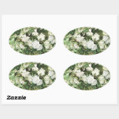 Vaas met Rozen - Van Gogh Ovale Sticker (Vel)