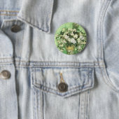 Vaas met Rozen - Van Gogh Ronde Button 5,7 Cm (In situ)