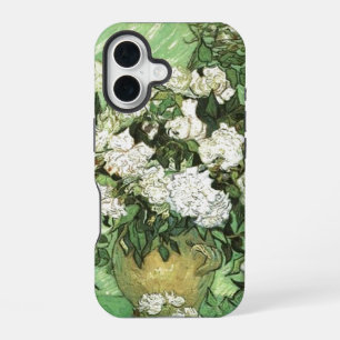 Vaas met Rozen - Van Gogh schilderende kunst iPhone 16 Hoesje