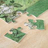 Vaas met Rozen - Van Gogh schilderende kunst  Legpuzzel (Zijkant)