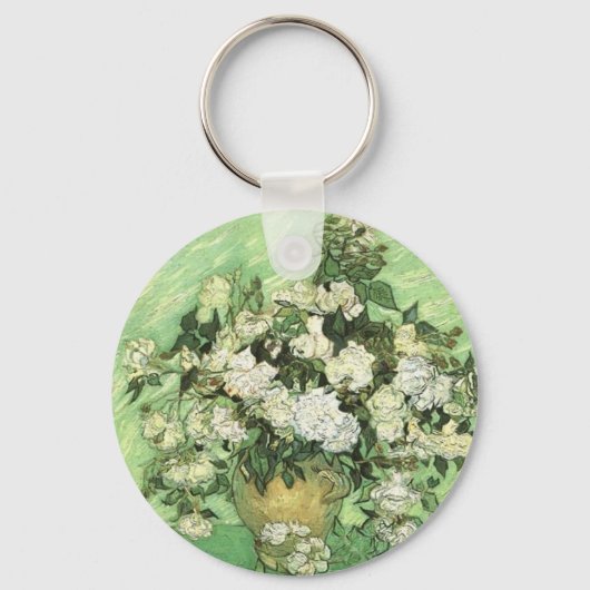 Vaas met Rozen - Van Gogh Sleutelhanger (Voorkant)