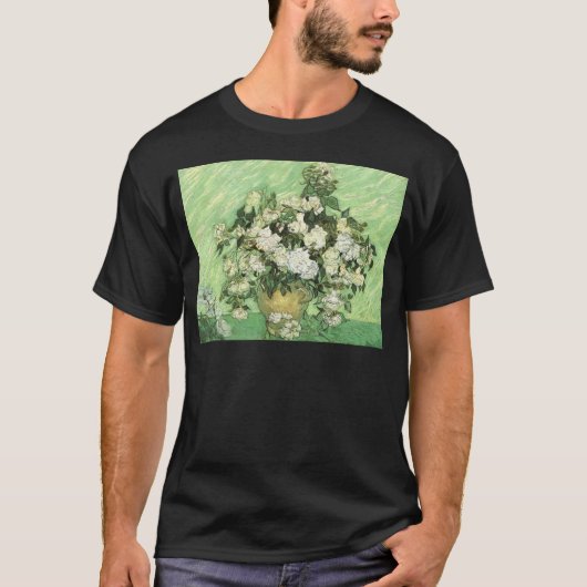 Vaas met Rozen - Van Gogh T-shirt (Voorkant)
