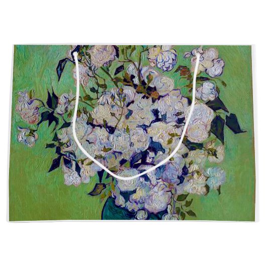 Vaas met rozen, Vincent van Gogh Groot Cadeauzakje (Voorkant)