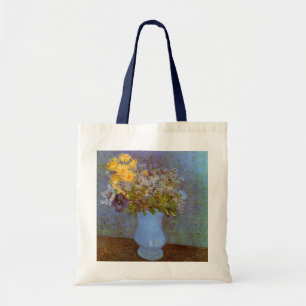 Vaas met seringen en madeliefjes door Vincent van  Tote Bag