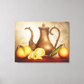 Vaas met sinaasappels canvas afdruk (Voorkant)