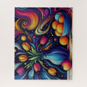 Vaas met tulpen legpuzzel (Verticaal)