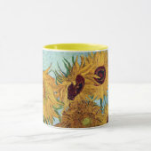 Vaas met twaalf zonnebloemen door de Mok Van Gogh (Midden)