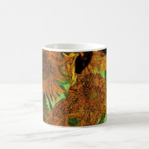 Vaas met twaalf zonnebloemen door Vincent van Gogh Koffiemok