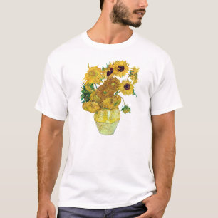 Vaas met twaalf zonnebloemen door Vincent van Gogh T-shirt