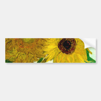 Vaas met twaalf zonnebloemen, Van Gogh Fine Art Bumpersticker