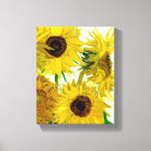 Vaas met twaalf zonnebloemen, Van Gogh Fine Art Canvas Afdruk (Voorkant)