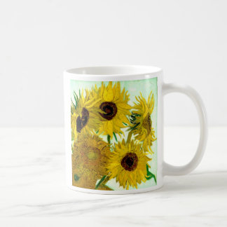 Vaas met twaalf zonnebloemen, Van Gogh Fine Art Koffiemok