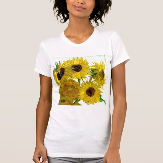 Vaas met twaalf zonnebloemen, Van Gogh Fine Art T-shirt (Voorkant)