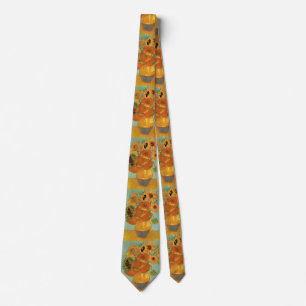 Vaas met twaalf zonnebloemen van Vincent van Gogh Stropdas