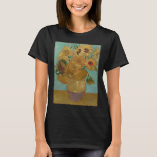 Vaas met twaalf zonnebloemen van Vincent van Gogh T-shirt