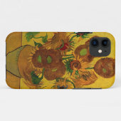 Vaas met vijftien zonnebloemen Case-Mate iPhone case (Achterkant (horizontaal))