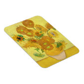 Vaas met vijftien zonnebloemen door Vincent Van Go Magneet (Rechterzijde)