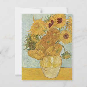 Vaas met vijftien zonnebloemen Vincent van Gogh Briefkaart