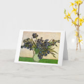 Vaas met Violet Irises Van Gogh Fine Art. Kaart (Gele Bloem)