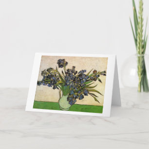 Vaas met Violet Irises Van Gogh Fine Art. Kaart