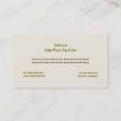  vaas met witte rozen waterverf visitekaartje (Achterkant)