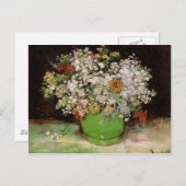 Vaas met zink en andere bloemen briefkaart (Voorkant / Achterkant)