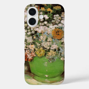 Vaas met Zinnia Bloemen door Vincent van Gogh iPhone 16 Hoesje