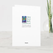 Vaas met zonnebloemen wenskaart kaart (Achterkant)