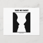 Vaas of gezicht? (Optische verlichting) Briefkaart (Voorkant)