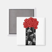 Vaas op bloemen magneet (Voorkant / Achterkant)