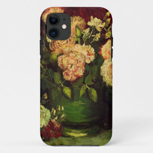 Vaas Pioenrozen en Roos, Vincent van Gogh iPhone 11 Hoesje