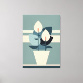 vaas tulpen | Vaas Bloemen | Vaas Bloem Canvas Afdruk (Voorkant)