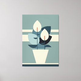  vaas tulpen | Vaas Bloemen | Vaas Bloem Canvas Afdruk