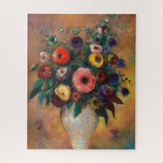 Vaas van bloemen, 1928 door Odilon Redon Legpuzzel (Verticaal)